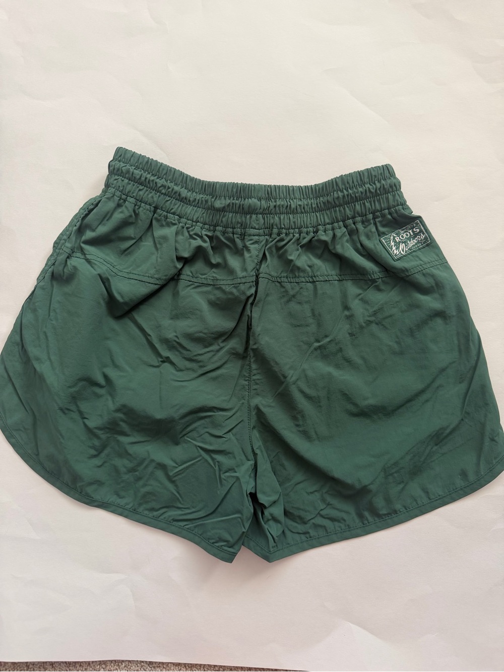 Roots Forest Green Athletic Shorts with Elastic Waist